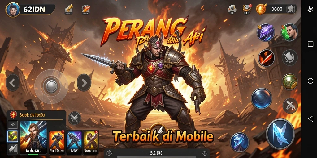 Tampilan aksi seru saat berperang di 62IDN.