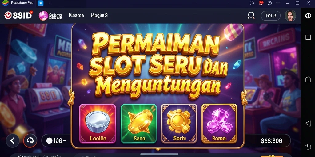Tampilan gameplay seru di 88ID dengan berbagai tema slot.
