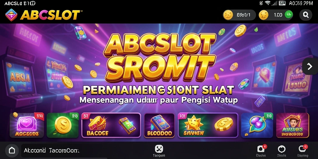 Tampilan gameplay ABCSLOT yang menarik dan menghibur.