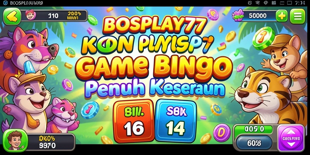 Tampilan gameplay seru dari BOSPLAY77 dengan interaksi Bingo.