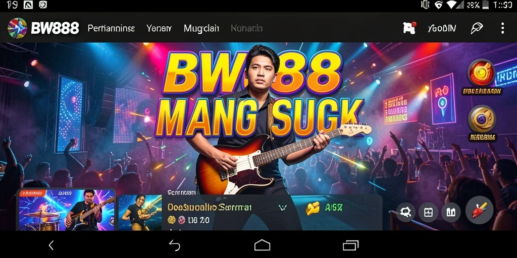 Screenshot gameplay BW888 menampilkan tantangan musik yang menarik.