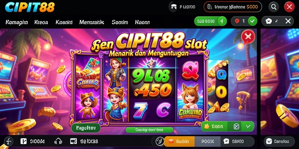 Tampilan gameplay seru dan menarik di CIPIT88.