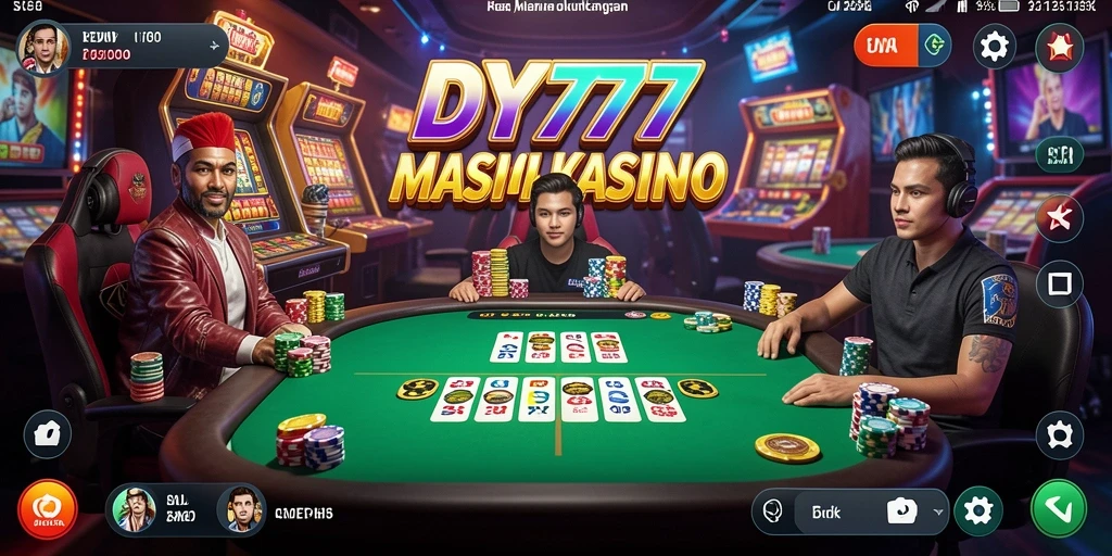 Screenshot utama DY777 menampilkan gameplay seru dalam dunia Kasino.