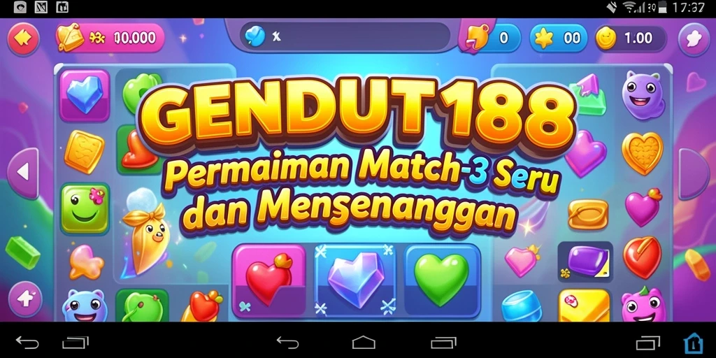 Gameplay seru dan menarik dari GENDUT188 dalam aksi Match-3.