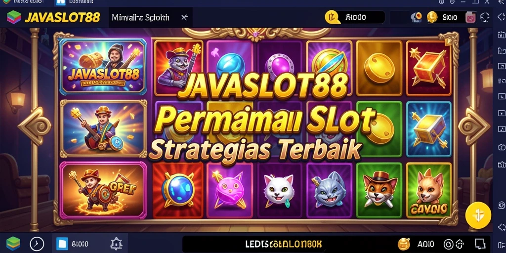 Tampilan gameplay menarik dari JAVASLOT88 yang penuh warna.