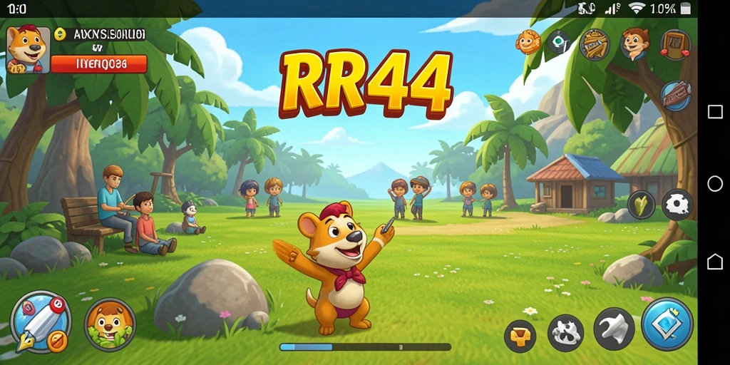 Tangkapan layar menunjukkan gameplay santai RR44 yang menghibur.