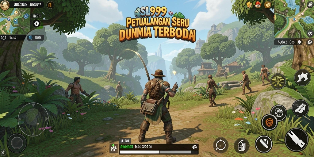 Tampilan menarik saat bermain SL999 di dunia terbuka.