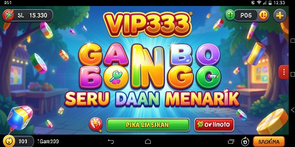 Tampilan utama gameplay Bingo di aplikasi VIP333 yang menarik.
