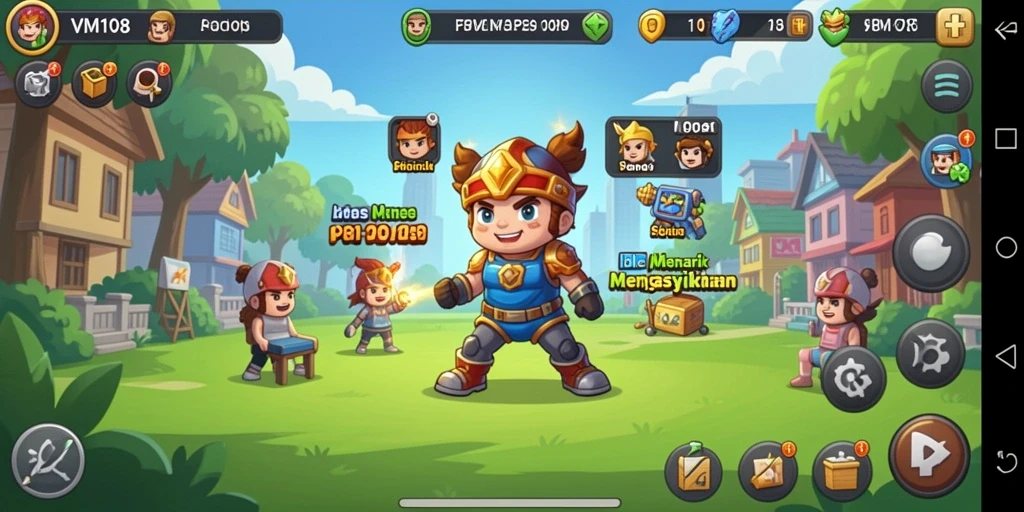 Tampilan gameplay <strong>VM108</strong> yang menarik dan penuh warna.